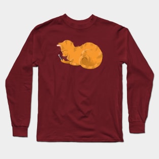 Cat on iPhone Long Sleeve T-Shirt